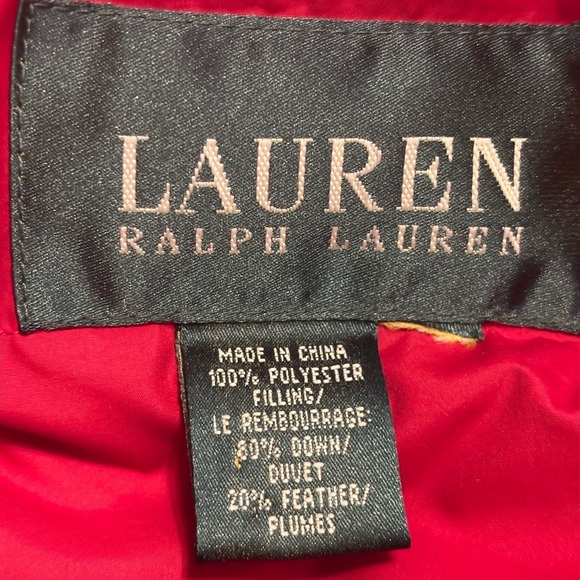 Lauren Ralph Lauren Vibrant Red Hooded Puffer Coat - Picture 2 of 15